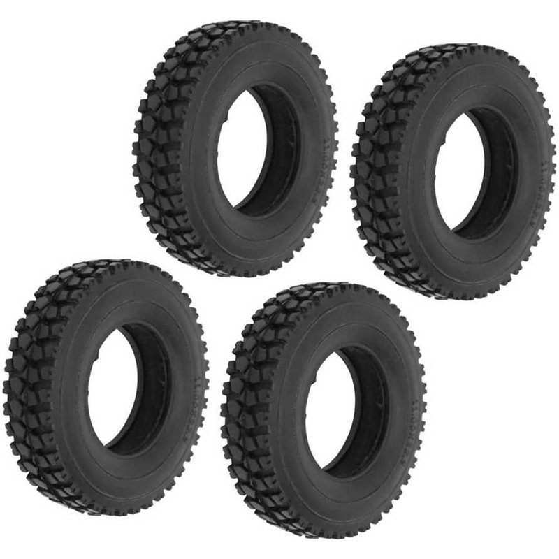 Pièces De Rechange En Caoutchouc Pour Tamiya 1/14 Rc, 4x Pneus, Belle Adhérence, Excellente Performance, Conduite Stable, Installation Facile, Micro, Pour Voiture