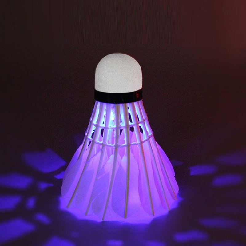 Tête De Balle De Badminton En Mousse, Éclairage Led Coloré, Cercle Complet, Nuit, Sports De Plein Air, Navette, Accessoires De Boule De Coq, 10 Pièces