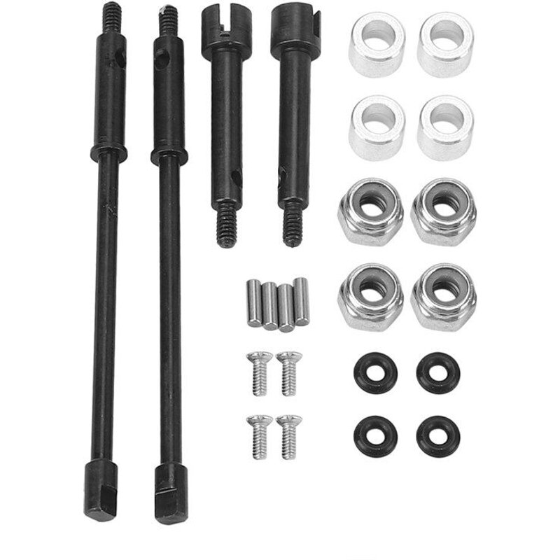 Axe D'Entraînement À Joint Cvd, Axe D'Entraînement En Acier Élargi De 4mm, Pièces De Mise À Niveau Pour 1/24 Rc Chenille Axiale Scx24 90081 Accessoires