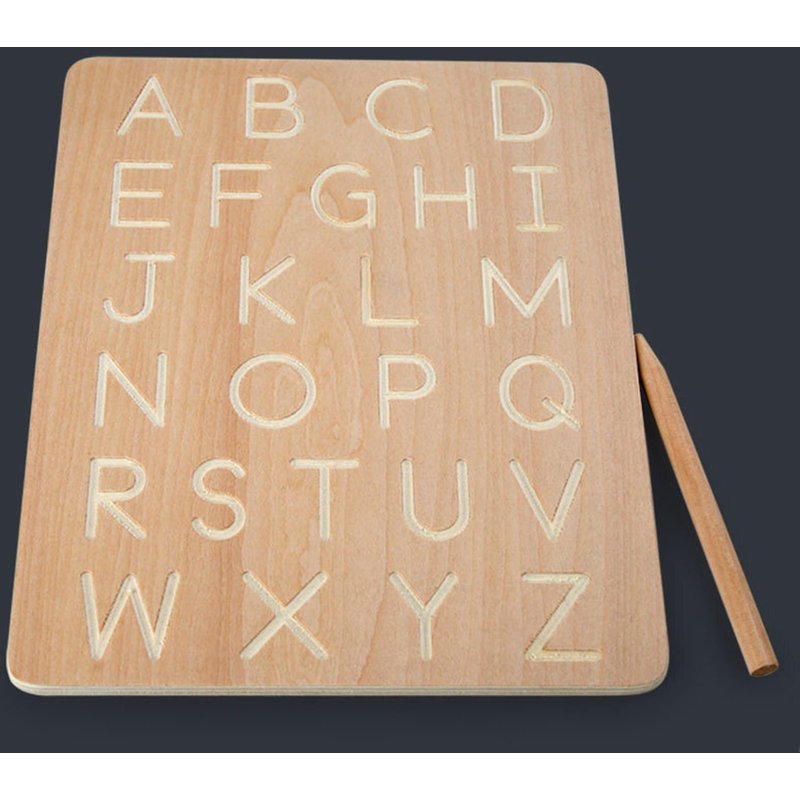 Planche De Traçage En Bois Pour Apprendre À Écrire, Jouet Éducatif Préscolaire, Planche De Pratique Pour Débutants, Enfants De 3 Ans