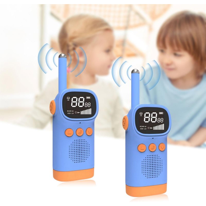 Walkie-Talkie En Plastique, Portée De 3km, 2 Pièces, Canal Radio Pour Bébé, Interphone, Jouets Pour Enfants De 3 Ans, Anniversaire, Nouvel An