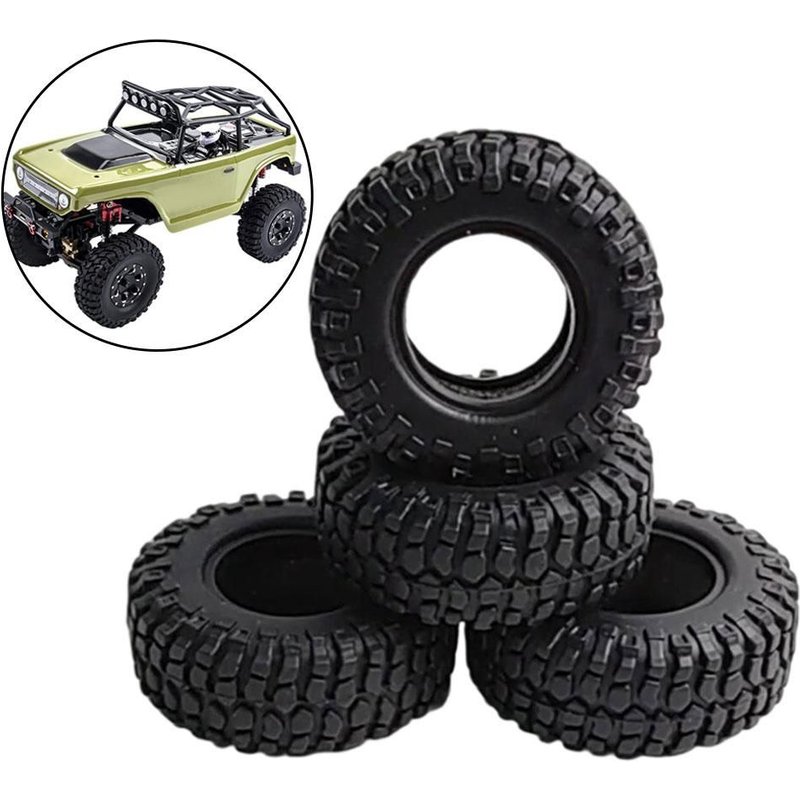 Pneus Rc En Caoutchouc Pour Axial Scx24 Axi00002 Scx24 Axi90081, Accessoires De Bricolage, 4 Pièces