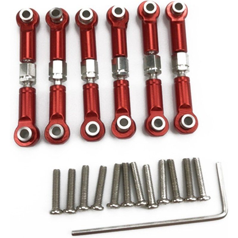 Tiges De Traction Réglables En Métal, 6 Pièces, Lien Servo Avant/Arrière Pour Wltoys A949 A959 A969 A979 K929 Rc, Mise À Niveau De Voiture De Rechange