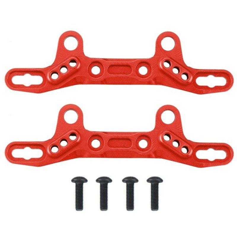 Tour De Choc Avant Et Arrière En Alliage D'Aluminium, 2 Pièces, Accessoires De Pièces De Mise À Niveau Pour Voiture Tamiya Tt02 Tt-02 Tt02t 1/10 Rc