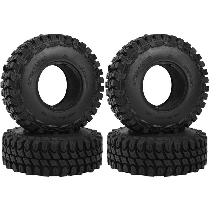 Pneus À Roues En Caoutchouc 110mm 1.9, 4 Pièces, Pour Voiture À Chenilles Axiale 1/10 Rc Scx10 90046 Scx10 Iii Axi03007 Traxxas Trx4 D90