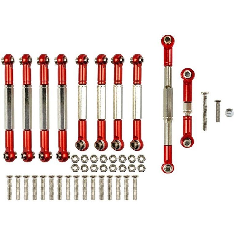 Pièces De Mise À Niveau De Voiture En Métal Pour Wpl C14 C24 C24-1 B14 B24 1/16 Rc, Ensemble D'Accessoires De Liaison De Direction