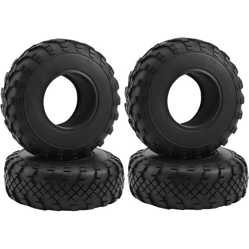 Pneus À Roues En Caoutchouc 110x37mm, 4 Pièces, Pour Voiture À Chenilles Axiale 1.9 Rc Scx10 1/10 Scx10 Iii Axi03007 Traxxas Trx4 D90