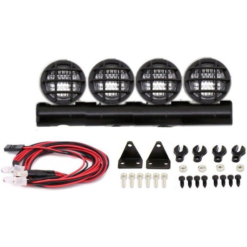 Barre De Lampe De Toit Led Pour Voiture À Chenilles, Accessoires De Mise À Niveau, Pour 1/24 Rc Scx24 90081 Axi00001