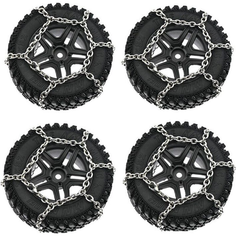 Pneus De Roue En Métal Pour Mn86s Mn86ks Mn86 Mn86k Mn G500, 4 Pièces, Avec Chaîne À Neige, Éponge, 1/12 Rc, Pièces De Mise À Niveau De Voiture