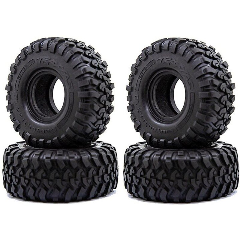 Pneus En Caoutchouc 118mm 1.9, 4 Pièces, Roues Pour Voiture À Chenilles Axiale 1/10 Rc Scx10 90046 Axi03007 Traxxas Trx4 D90 Tamiya Cc01