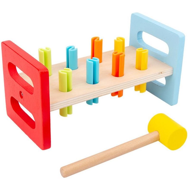 Banc De Frappe En Bois, Jouet Éducatif, Avec Marteau, Marteau, Pour Enfants De Plus De 3 Ans, Pour Garçons Et Filles