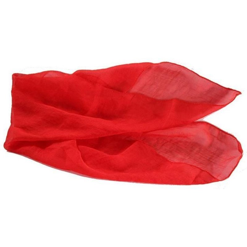 Accessoires Magiques Rouges, Écharpe En Soie, Tours De Magie En Soie, Accessoires Professionnels En Soie, Jouets Magiques À Travers Le Téléphone, Gag Magicien Drôle I7t4