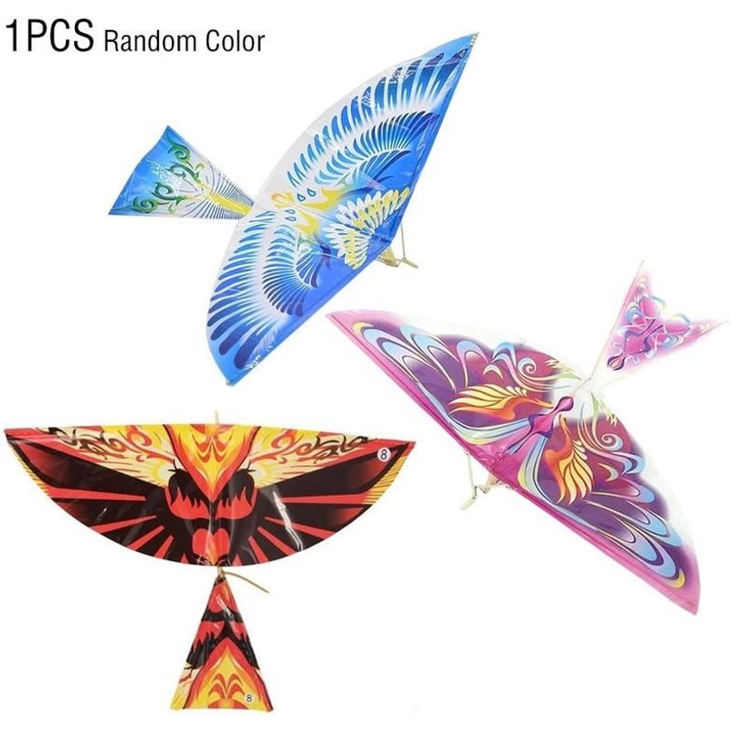 Cerf-Volant Avec Bande De Caoutchouc Élastique Pour Enfants, Jouet Amusant, Couleur Aléatoire, Éducatif, Sortie B6o7