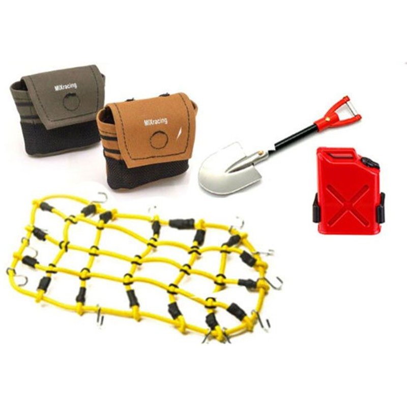 Simulation De Voiture D'Escalade, Pneus De Rechange, Sac À Dos, Ensemble De Bagages Pour 1/10 Scx10 Cc01 Trx-4, 90045