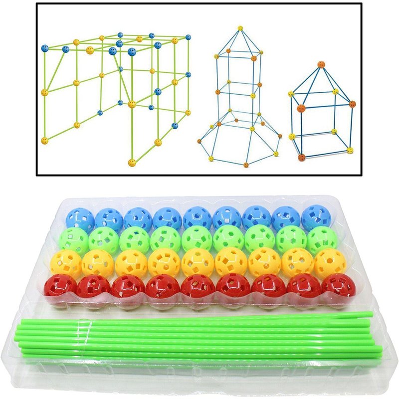 Kits De Construction De Forts Durables Pour Enfants, Château À Fusée, Pour Garçons Et Filles, Cadeau D'Anniversaire Amusant, Bricolage
