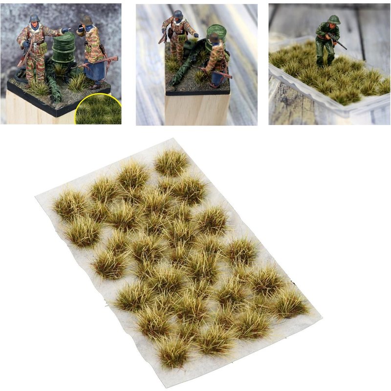 Tufts D'Herbe Statique Auto-Adhésifs 39x, Modélisation De Paysage De Wargame De Chemin De Fer Miniature Diorama-Générique