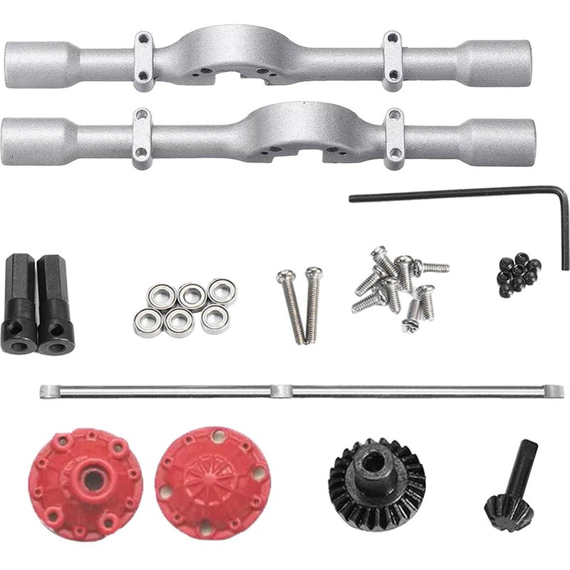 Wpl 1:10 D12 Télécommande Voiture Camion Métal Mise À Niveau Essieu Arrière Pièces D'Assemblage, Accessoires