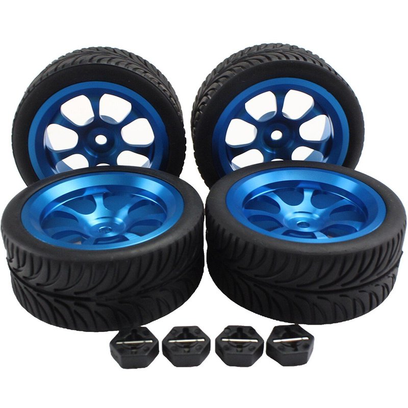 Ensemble De Pneus De Roues De Voiture Rc Wltoys 144001 124018 124019 1/12 1/14 1/18, Camion À Chenilles, Pièces De Véhicule De Modification