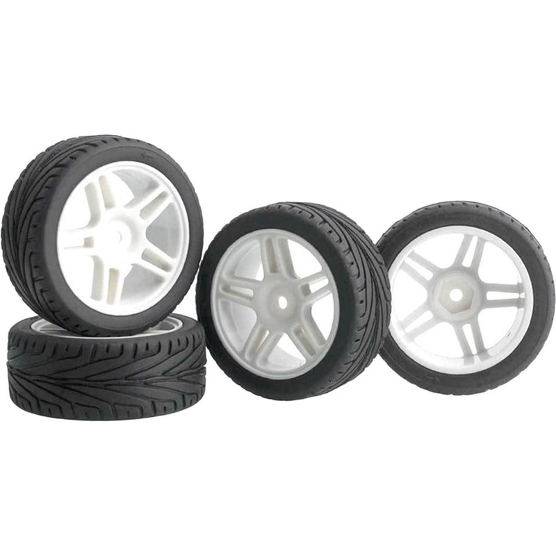 Roues Et Pneus Pour Wltoys 1/10 Rc, 4 Pièces, Accessoires De Bricolage, Chenille, 144001