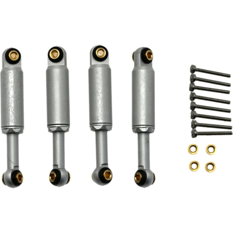 Amortisseur De Choc Pour Voiture Rc, 63mm, 4 Pièces, Pour Axial Scx24 90081 1/24 Rc, Pièces De Mise À Niveau
