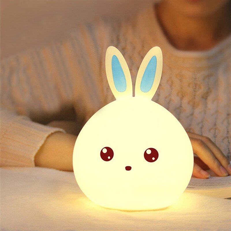 Lampe Led Usb En Forme De Lapin, Luminaire Décoratif D'Intérieur, Idéal Comme Cadeau Pour Une Chambre À Coucher Ou Un Salon