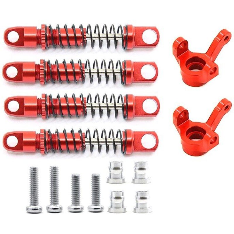 Amortisseur Pour Xiaomi Suzuki Jimny 1/16 Rc, Pièces De Voiture En Métal Avec Tasse De Direction, Accessoires De Mise À Niveau