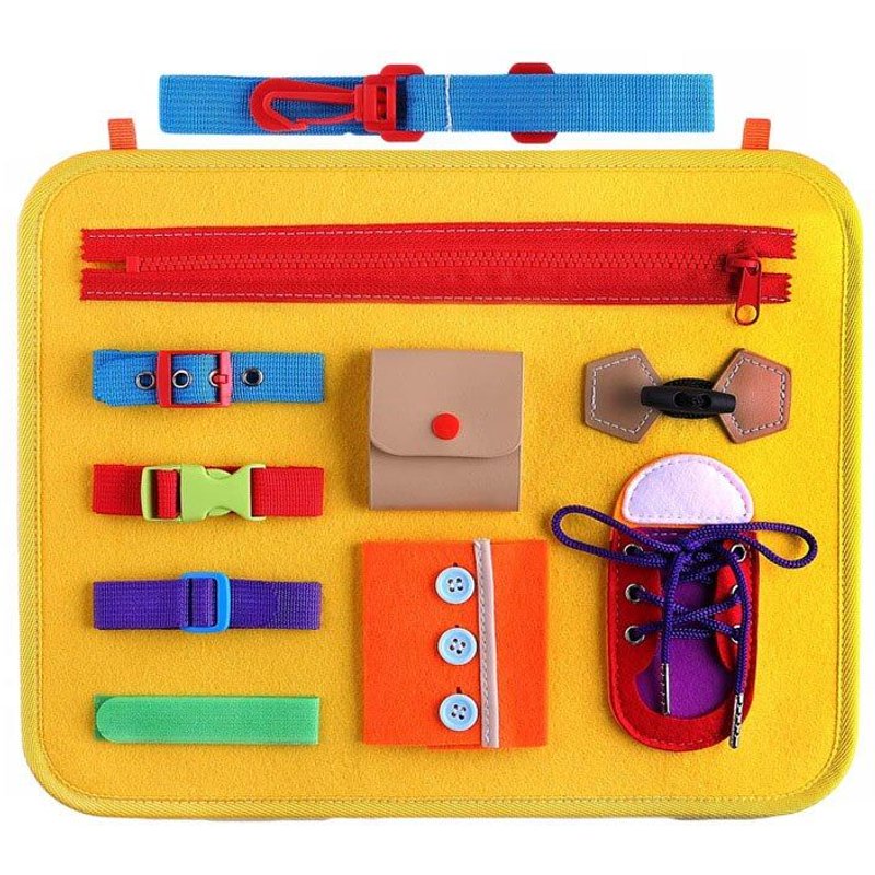 Jouets Montessori D'Apprentissage De La Motricité Fine Pour Enfant, Jeu D'Éducation Précoce, De Soins Auto-Administrés, Pour Filles Et Garçons D'Âge Préscolaire