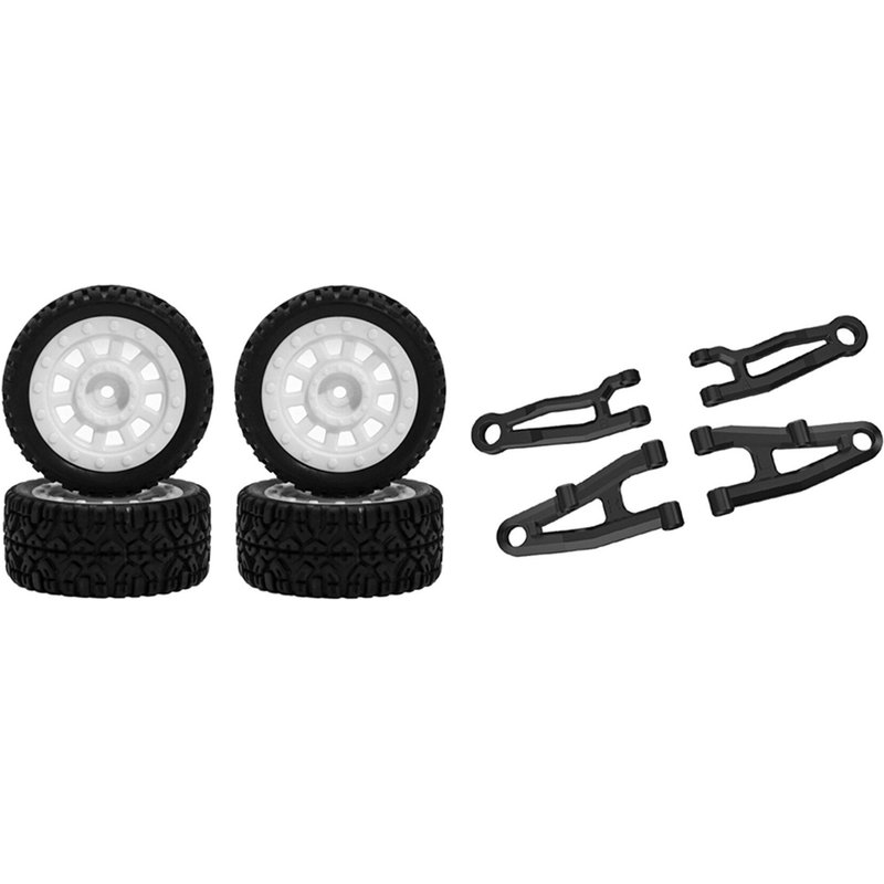Bras Supérieur Et Inférieur Pour Pneus De Roues De Voiture Rc, 4 Pièces, Pour Modèles Sg 1603, Sg 1604, Sg1603, Sg1604, 1/16 Et 4 Pièces