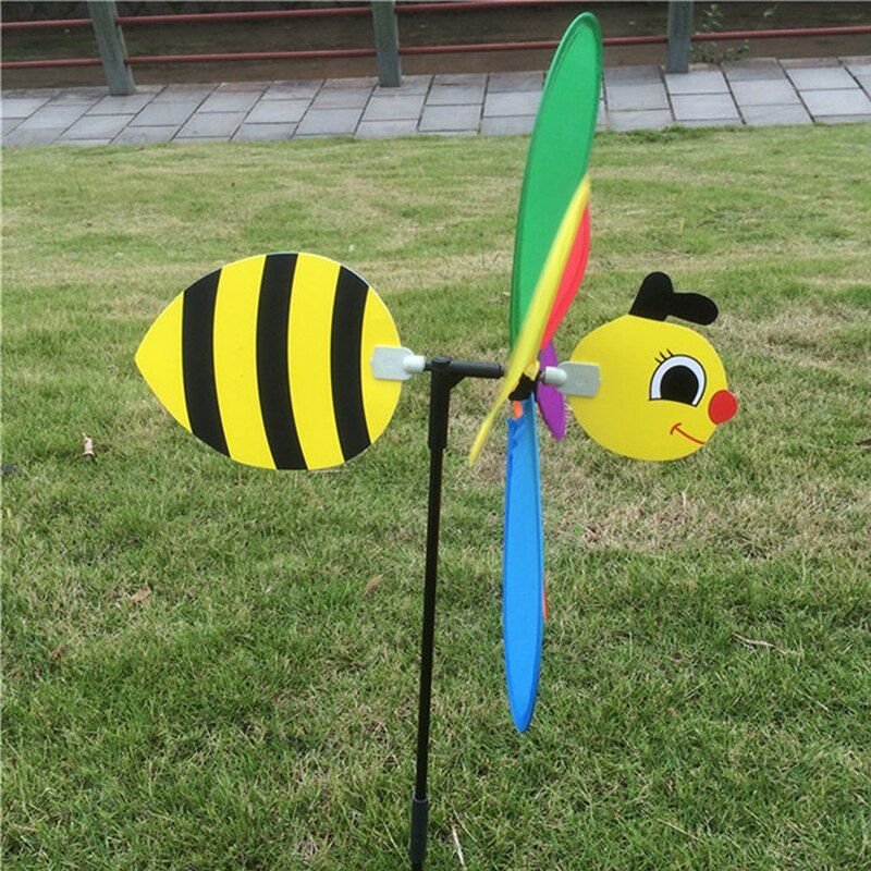 Moulin À Vent 3d Grand Animal Abeille, 1 Pièce, Décoration De Jardin, Jouet Pour Enfants