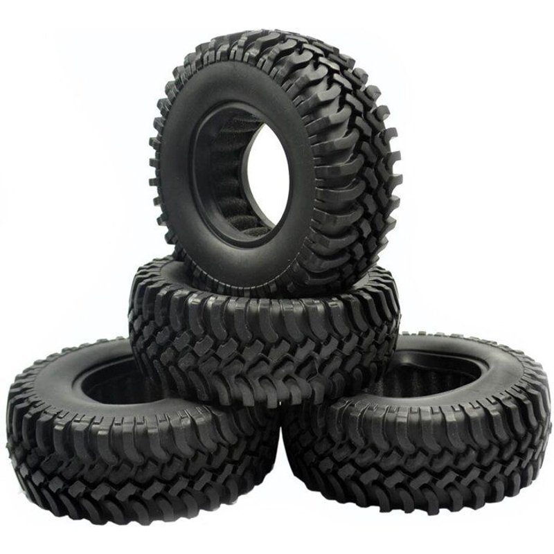 Pneus En Caoutchouc 1.9 Pouces, 4 Pièces, 1.9 Roues, 100x38mm, Pour Chenille Rc 1/10, Traxxas Trx4 Axial Scx10 Iii Axi03007 90046