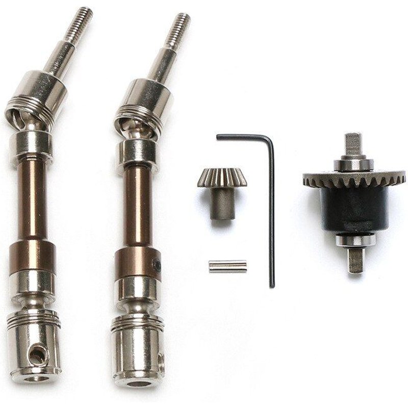 Pièces De Mise À Niveau Pour Wltoys 12428 12423 12427 1/12 Rc, Roue Avant Cvd, Arbre D'Entraînement Universel Avec Différentiel Modifié