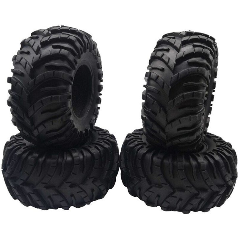 Pneus En Caoutchouc Pour Chenilles Traxxas Trx4 Trx6 Axial Scx10 1/10 Wraith, 90046mm, 130 Pouces, 4 Pièces