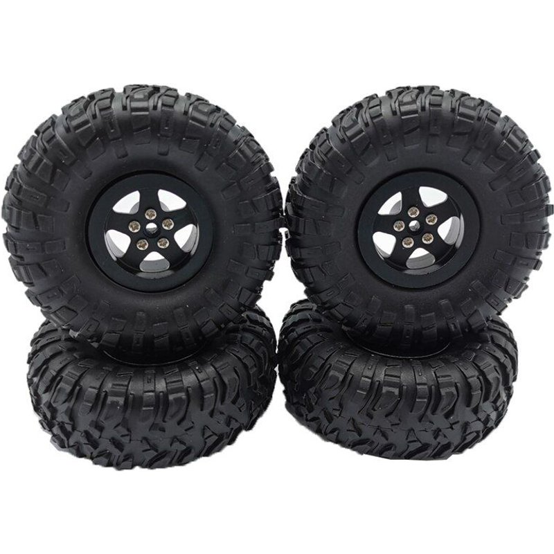 Pièces De Mise À Niveau De Voiture, Jante De Roue En Métal Avec Pneus En Caoutchouc, Accessoires De Pneu Pour Mn D90 Mn99s Wpl C14 C24 B14 B24 B36 Rc