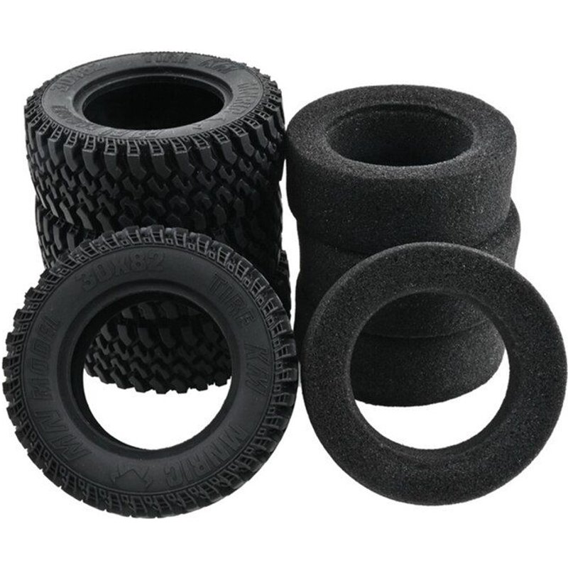 Pneus De Roue En Caoutchouc Avec Mousse Éponge 1/12 Rc Pour Voiture, Pour Mn86s, Mn86ks, Mn86, Mn86k, Mn G500, 4 Pièces