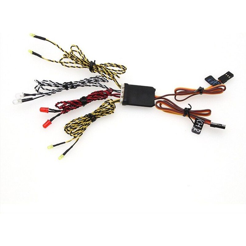 Système D'Éclairage Avant Et Arrière À 8 Led, Clignotant Pour Voiture À Chenilles Rc Traxxas Trx4 Axial Scx10 Wpl D12 Mn99s Mn86s