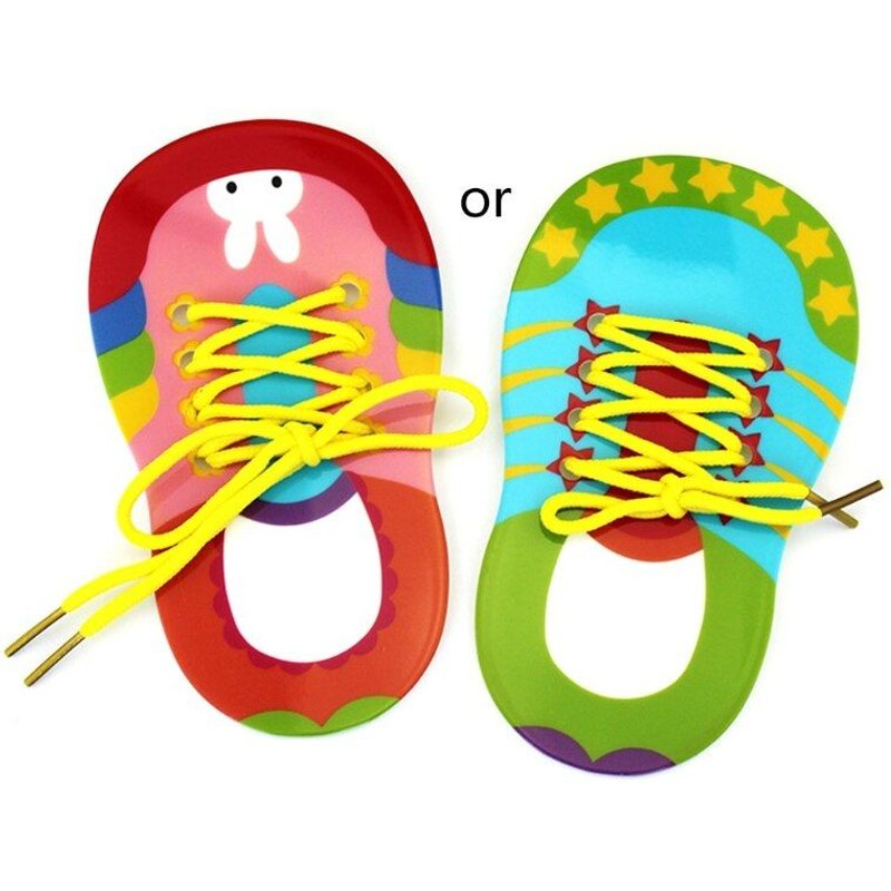 Jouet D'Enfilage De Développement Du Cerveau, Jouet D'Entraînement De Vie De Base Pour Bébé, Jouet En Acrylique Pour Attacher Des Lacets, Jouets Éducatifs, 1 Pièce