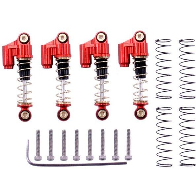 Amortisseur Axial Scx24 90081 1/24 Rc Pour Voiture, Chenille En Métal, Double Cylindre, Amortisseurs, Pièces De Mise À Niveau, Accessoires