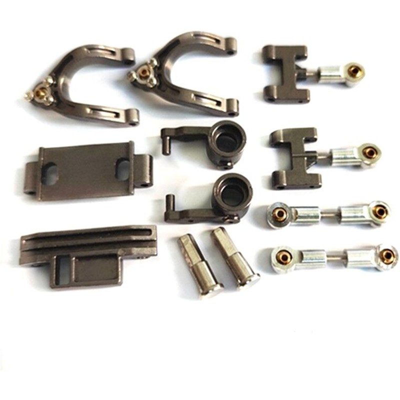 Pièces De Mise À Niveau De Voiture Wpl D12 1/10 Rc, Bras Oscillant Supérieur Et Inférieur, Tasse De Direction, Joint Hexagonal, Ensemble D'Adaptateur, Accessoires