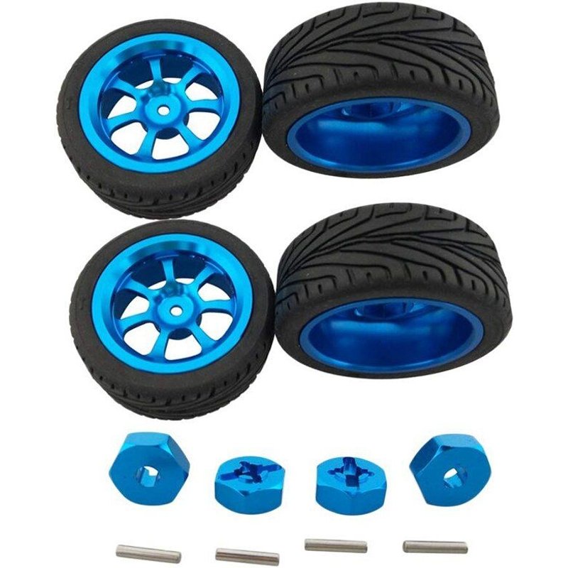 Pneus De Roues Rc Avec Écrou Hexagonal Pour Wltoys 1/18 A959-B A979-B A959 A969 A949 A979 K929, Pièces De Voiture