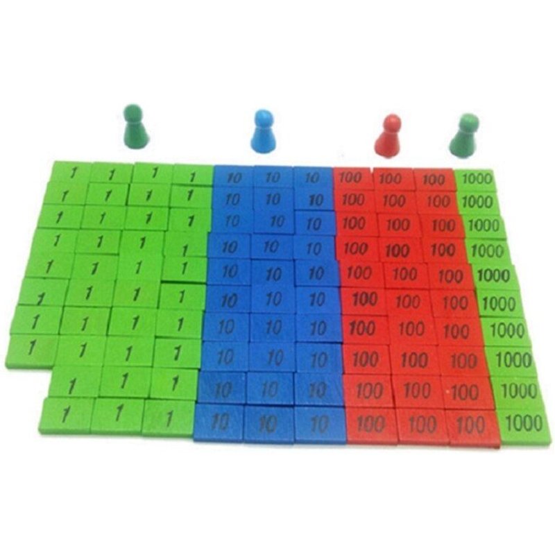 Jeu De Timbres En Bois Montessori Pour Enfants, Jouets D'Apprentissage Des Maths, Cadeau Intéressant