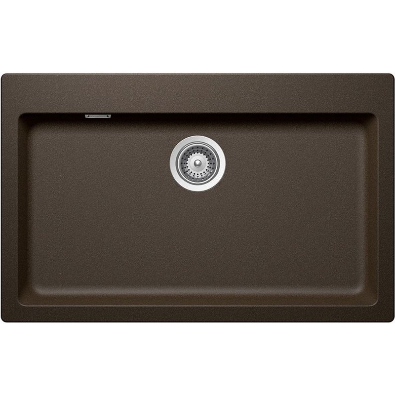 SCHOCK évier avec un bac réversible SIGNUS N100XL (Bronze - Cristadur® Premium)