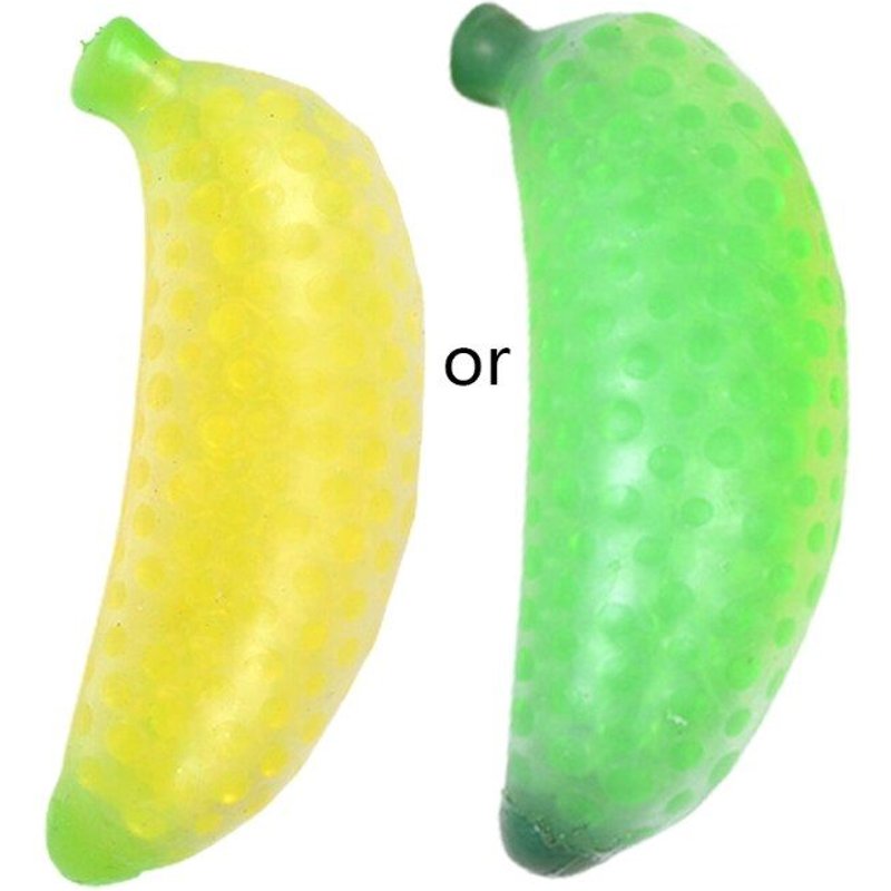 Simulation De Fruit En Forme De Banane, Jouet De Compression Anti-Stress, Pétrissage, Décompression, Compression Douce, Squishy, Soulagement Du Stress, Jouets Amusants