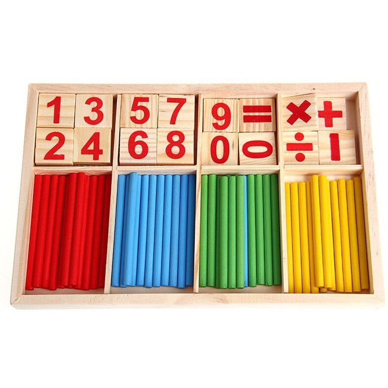 Bâtons De Comptage En Bois Pour Enfants, Jouets Éducatifs Pour Bébés, Nouvelle Collection