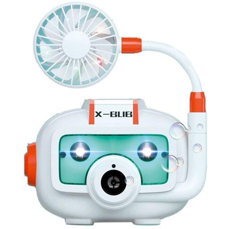 Appareil Photo De Dessin Animé Pour Enfants, Machine À Bulles, Jouet, Ventilateur Électrique, Bouteille De Musique Légère, Style Corde, Jouet De Noël, Cadeau Pour Enfants