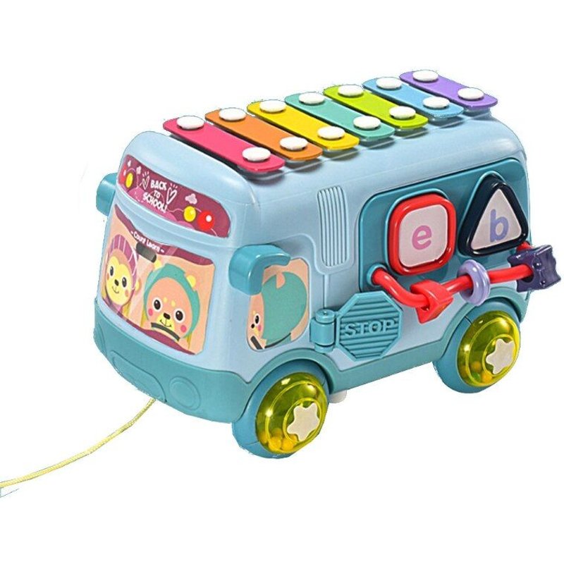 Jouet De Musique Xylophone Pour Bébé, Piano Bus Avec Maillets Sûrs, Blocs De Trieur De Forme, Jouets Éducatifs D'Apprentissage, Cadeaux D'Anniversaire