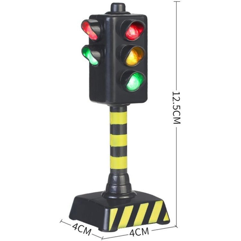 Mini Panneaux De Signalisation Routière, Bloc Lumineux Avec Son Led, Éducatif Pour Enfants