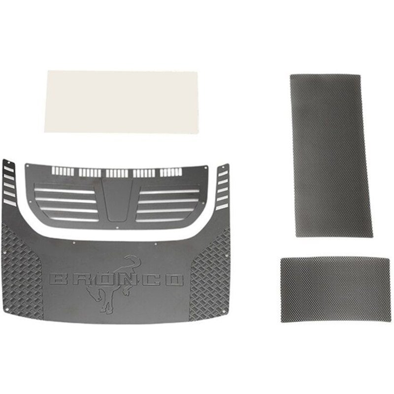 Couvercle De Moteur En Métal, Feuille Décorative De Protection De Capot Pour Traxxas Trx-4 Bronco 92076 ? 4 1/10 Rc Pièces De Mise À Niveau De Voiture À Chenilles