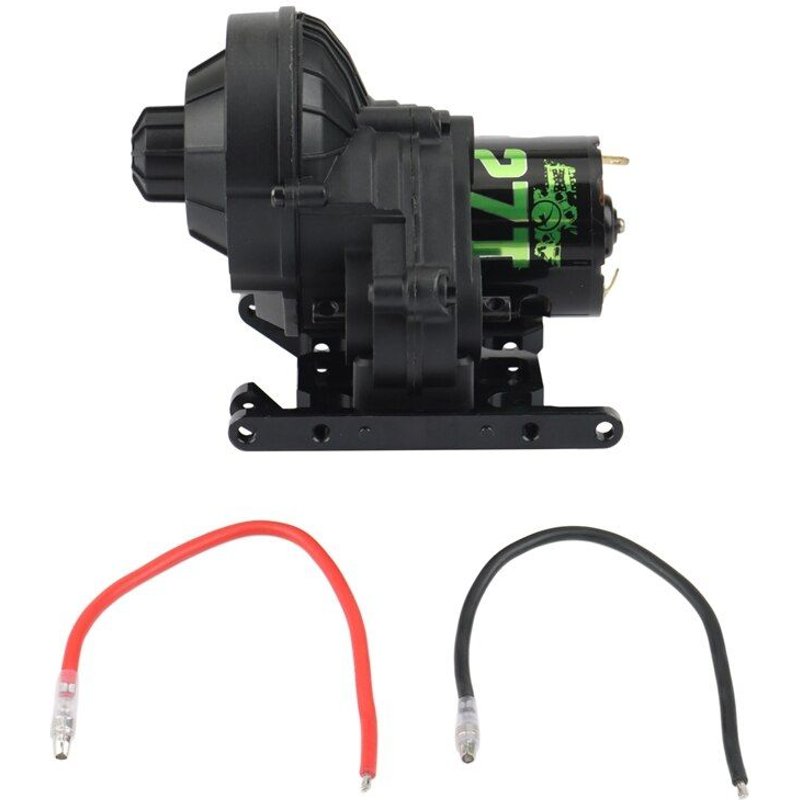 Boîte De Vitesses Complète Avec Supports De Boîte De Vitesses Et Moteur 27t Pour Voiture À Chenilles Axiale 1/10 Rc Scx10 Scx10 Ii 90046, Pièces De Mise À Niveau