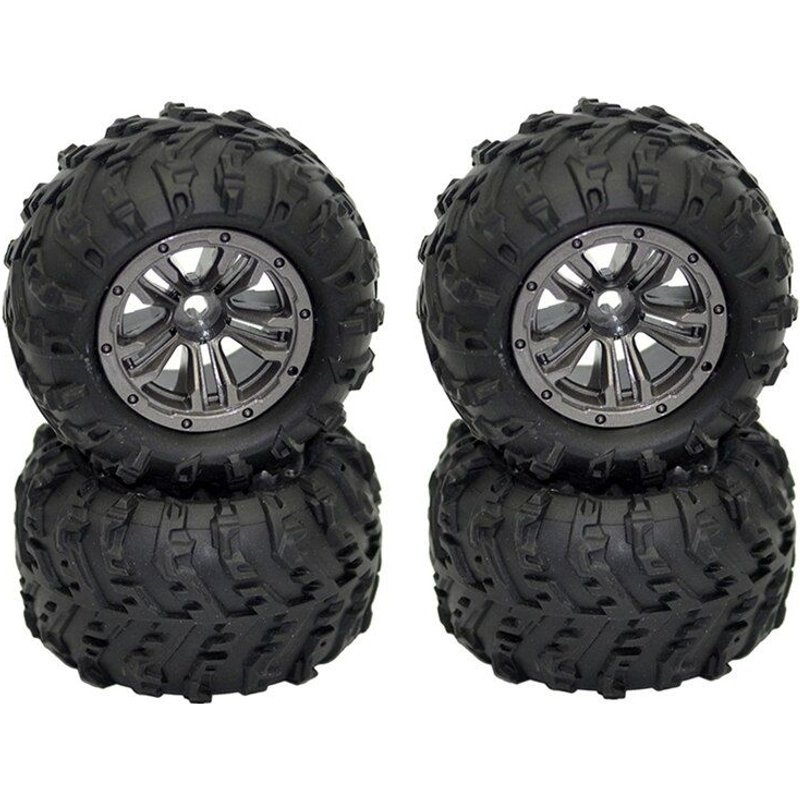 Pneu De Roue 45-Zj03 Pour Xlh Xinlehong 9145 Hosim 9145 1/20 Camion Rc, Pièces De Rechange, 4 Pièces