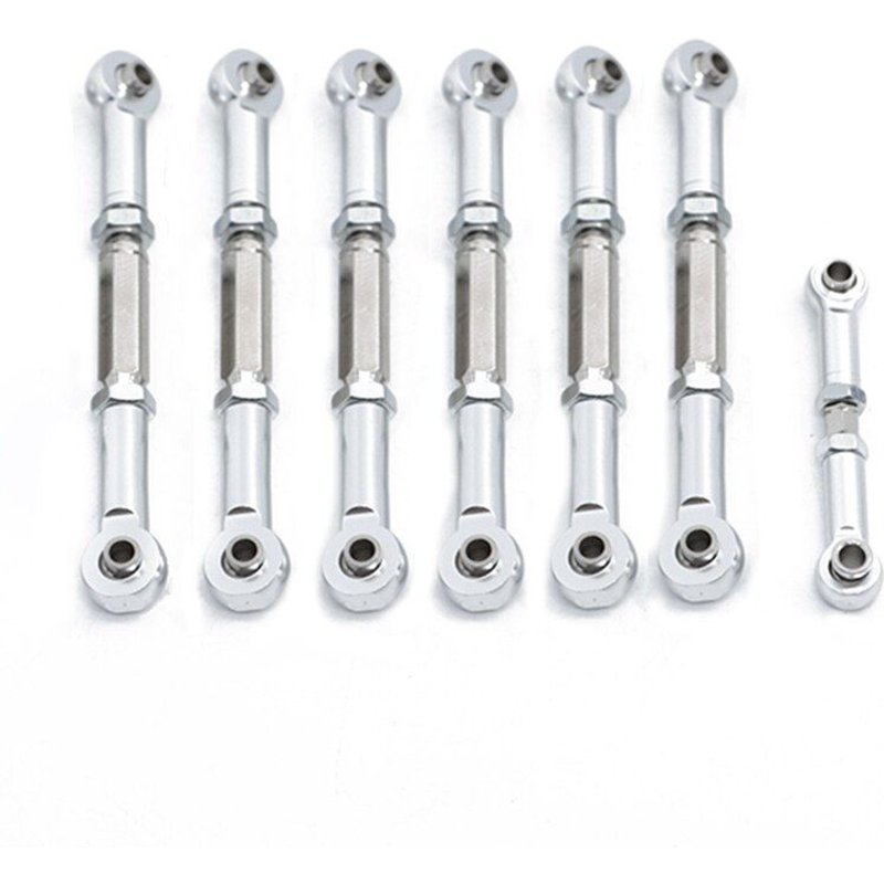 7 Pièces De Liaison De Tige De Traction En Métal Réglable Pour Traxxas Slash 4x4/2wd, Pièces De Mise À Niveau De Voiture De Course Courte 1/10